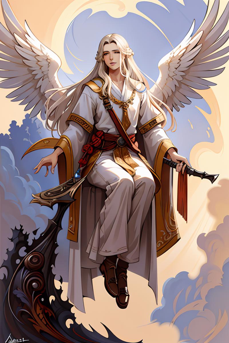 02971-3132323298-the one - winged!!!!!!! angel male, long white hair, by daniel gerhartz, trending on artstation.png